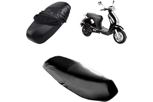 HUDIEPAN Coprisedile per Moto, Fodere per sedili, Coprisella Impermeabile Universale, in Pelle per Motocicletta, per La Maggior Parte Delle Moto e Dei Veicoli Elettrici