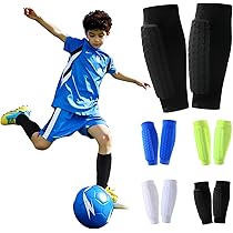 Parastinchi Calcio Giovani Bambini - Parastinchi per Ragazzi Ragazze Adolescenti Toddler 2-18 Anni - Parastinchi Calcio Attrezzatura di Protezione con Cinghie Regolabili - Nero L