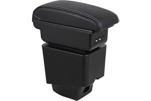 OYHCM Pour Renault Captur 2018-2022 Accoudoirs Convient avec Compartiment de Rangement Central Console Organiseur Cuir Noir et blanc