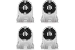 Soportes para Lámpara Fluorescente T8 de KVSERT, de Alta Calidad, duraderos y Fáciles de Instalar, Juego de 4