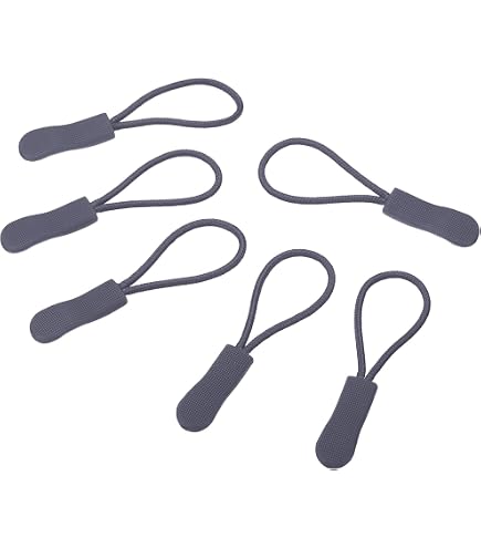Neikafan 100 Pezzi Cordino Cerniera Tag Estensione Chiusure Lampo Cursore Nylon Cordone 20 Colori di Ricambio per Zaini, Vestiti, Bagagli, Portafogli