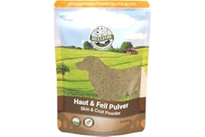 Bellfor Complément Alimentaire Chien Peau et Pelage Poudre Protéine d'insecte La Vraie Levure de Bière Graines d'orties La Prêle des Champs La Fleur de Souci 250 g