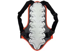 Ronyme Kinder Rückenprotektor Kinder Protektor Pad für Snowboarden Reiten Sport Motorrad, Weiß, m