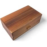 Deconox Akasya Ekmek Kutusu Ekmek Dolabı 40 * 23 * 14cm, Ekmek Sepeti Sandığı, Ekmeklik, &Ccedil;ok Ama&ccedil;lı Akasya Kutu