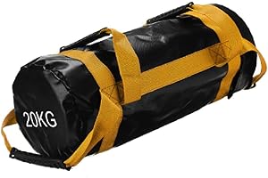 YZBBSH Fitness Bag Sandsack 5 10 15 20 25 30 kg Power Bag aus Kunstleder Verstellbarer Gewichts Sandsack mit Griffen ​für Functional Fitness Gewichtssack,20kg