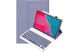 leleyo Custodia Tastiera per Tablet Lenovo Tab M10 Plus da 10,3 pollici FHD (TB-X606F/TB-X606X) / K10 (TB-X6C6), Cover Intelligente con Tastiera Bluetooth Wireless Rimovibile Magnetica QWERTY, viola
