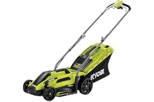 Ryobi RLM13E33S Tondeuse à gazon poussée Secteur Noir, Vert