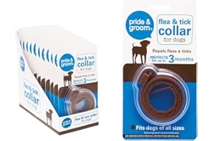 MALLX LONDON Pride & Groom Universal Flea & Tick Repel Treatment Dog Puppy Collar Long Lasting Protection up to 3 months - active ingredient: Geraniol 0.9& w/w