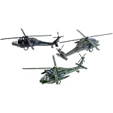 Playmaker Toys ABD Ordusu Sikorsky UH-60 Siyah Şahin Helikopteri 25,4 cm Kalıp D&ouml;k&uuml;m Metal Model Oyuncak (Renkler &Ccedil;ok Olabili