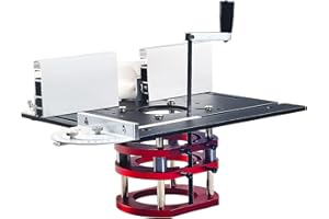 Flylin Sollevatore per fresatrice con piastra superiore, piastra in alluminio e kit di sollevamento per fresatrice, sistema di sollevamento di precisione per lavorazione del legno, scanalatura