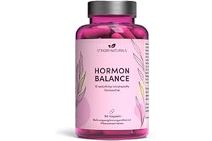 ‎STEIGER NATURALS Steiger Naturals Hormon Balance – Natürlicher Wechseljahre-Komplex für Frauen | 10 Pflanzenextrakte | Hormonfrei, Vegan, Laktosefrei, Glutenfrei | Unterstützung für Ihr Wohlbefinden