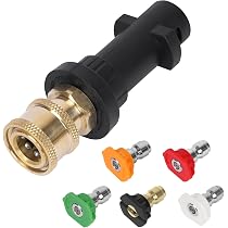 Connettore Rubinetto 2 In 1 RASENWERK – Adattatore Da 1/2 E 3/4 Pollice – Compatibile Gardena, Kärcher (2 Pezzi)