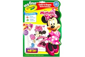 Crayola - Mini Kids - Album coloriage & autocollants Minnie - Coloriage pour enfant et tout petit - 256399.012