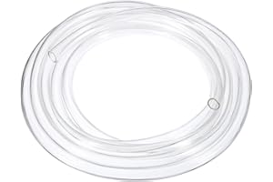 QUARKZMAN Tubo in PVC, 13mm ID x 15mm OD - Tubo d'Acqua in Vinile Trasparente Lungo 13 Piedi, Tubo d'Acqua Flessibile Leggero in Plastica per Acquaponica, Tubo d'Aria, Irrigazione