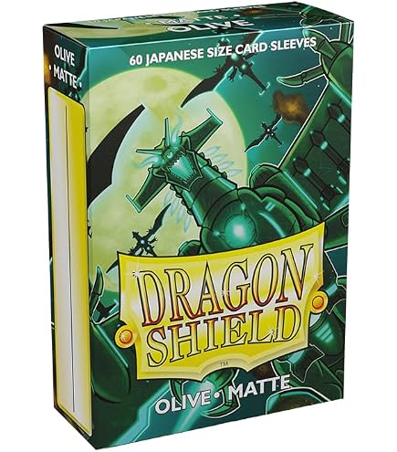 Housse De Protection At-15163-60 Japanese Size : Les Sleeves Vert Métallisé Pour Cartes TCG (60 Pcs, Power)