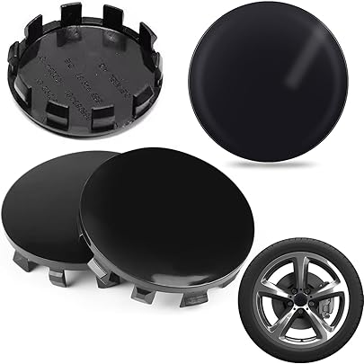 Moyeux De Roue,Centre De Roue De Voiture Avec Emblème, 60mm, 4 Pièces