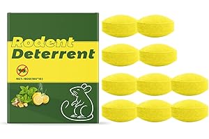 KURUI Peppermint Oil Rat Repellent - Mouse Repellent Pellets - Strong Natural Rodent Deterrent for Home, Garage, Attic - Long Lasting Protection - 10 Packs