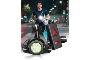 Victoper Running Lights for Runners Chest LED Lamp, Running Torch Light Dog Walking Torch 90°Adjustable Angle USB Rechargeable Torch for Dog Walking Night Runners Hiking Jogging