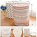 ALLTOP Premium Cartoon Foldable Cotton Line Laundry Basket Folding Children Toys Organiser Storage Basket Clothes Holder with Lids, Bohemia Pattern