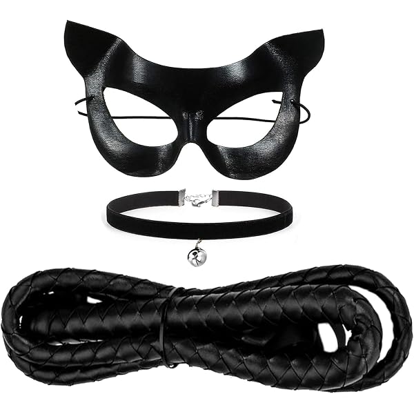 4-teiliges Katzenohren-Set – Mit Maske & Stirnband Für Cosplay & Halloween