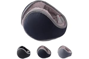 LdawyDE Ohrenwärmer Herren Winter Wärme Fleece Ohrwärmer Faltbare Ohrenschützer Erwachsene Winter Outdoor Damen Ohrenwärmer fur Spazieren oder Rad fahren, Waterproof Reflective design