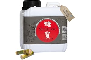 DIMIKRO Zuckerrohrmelasse - Melasse aus Deutschland (Bio Qualität) - hoher Zuckeranteil zur Herstellung von Effektiven Mikroorganismen aktiv oder Tierfutterzusatz (1 Liter)
