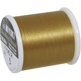 Rayher Gold Nylon Thread, 50 m, 0.28 mm &oslash;, for Beads Rockets and Delica, 89300616