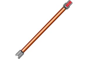 Arcets Tube Extension compatible pour Dyson V7 V8 V10 V11 V15 Tige Rigide Rallonge en Aluminium, Longueur 73 cm, Connecteur à Dégagement Rapide - Orange