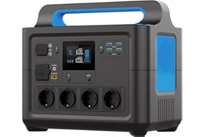 VDLPOWEREU Générateur Solaire 1500W, Station Électrique portable 1228Wh, Batterie LiFeP04 Charge Rapide en 1.5 Heures, Centrale Électrique Extérieure HS1500