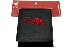 LIVERPOOL F.C. L.F.C Portefeuille en cuir brodé Liverpool, Noir