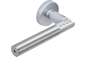 Vachette Poignée de Porte à Code Electronique Code Handle sur Rosace - Version Main Gauche - Portes Intérieures 35/80mm d'Epaisseur - Carré de 7mm - Verrouillage Automatique ou Manuel - Piles Fournies