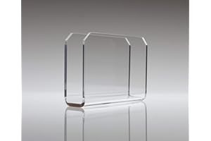 AGPLEX Table Napkin Holder in Acrylic Plexig Glass, 120 x 47 x 85 mm, Smooth Edges, 5 mm Thickness, Table Napkin Holder for Kitchen, Home, Restaurant, Bar and Hotel, Made in Italy