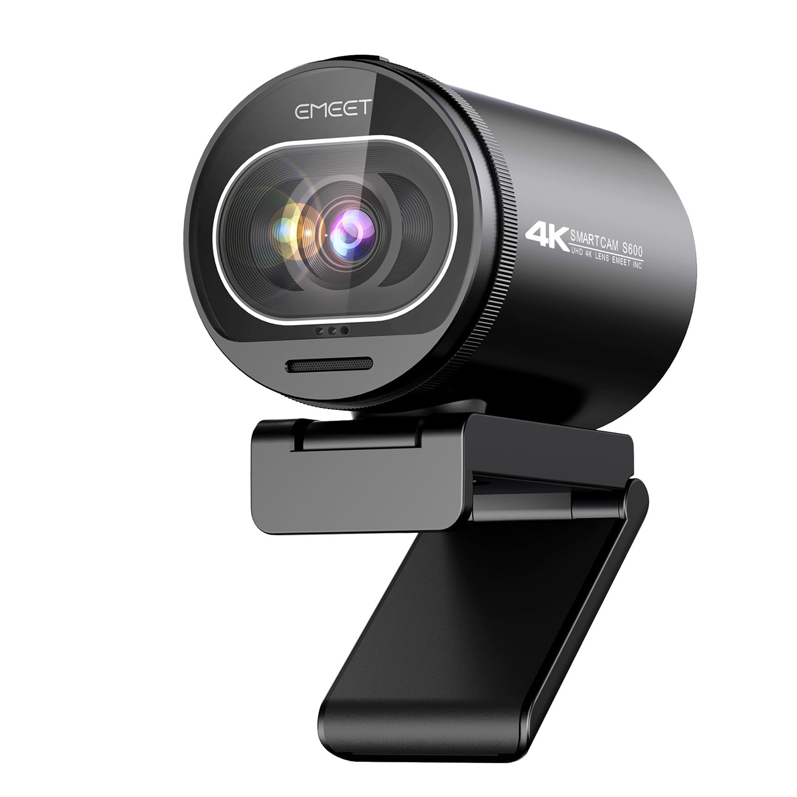 eMeet S600 4K Webcam for Streaming - Sony 1/2.5'' Sensor, PDAF Autofocus, 1080P@60FPS, 2 Noise Reduction Mics, Built-in Priva
