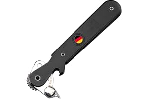 Westmark Dźwigniowy otwieracz do puszek z otwieraczem do butelek, Długość: 16,2 cm, Stal, Columbus, Różne kolory: Czarny/Czerwony/Srebrny, 10252270