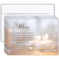 Trauer-Danksagungskarten Set – 25 Karten + Weiße Umschläge, 14,8x10,5 Cm, Mattes 350g Papier