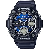 Casio AEQ-120W-2AVDF Kol Saati, Standart, Analog/Digital, Siyah, Erkek