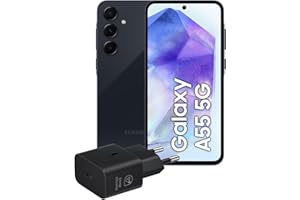 Samsung Galaxy A55 5G, Caricatore incluso, Smartphone Android 14, Display FHD+ Super AMOLED 6.6”, 8GB RAM e 256GB di memoria interna espandibile, Batteria 5.000 mAh, Awesome Navy [Versione Italiana]