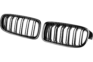 DENSIEG Grille de calandre noire brillante pour BMW Série 3 F30/F31