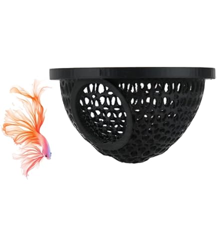 ASOFTY Aquarium Höhle - Schwimmender Tunnel Für Betta Fische & Garnelen