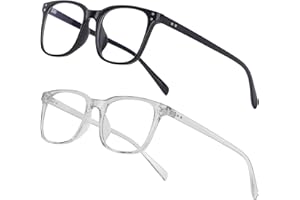 GIMDUMASA Blaulichtfilter Brille Computerbrille PC Gaming Herren Damen Brille Ohne Stärke Blue Light Blocking Glasses UV Protection