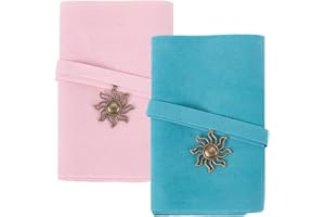 CREATCABIN 2porte Cartes Tarot Velours Sacs Cartes Tarot Pochettes Cartes Tarot Enveloppe Tarot Breloque D'Éclipse Solaire Sac Transport Tarot Support pour Jeux Tarot Sorcellerie Rose Bleu 12.6x40.5cm