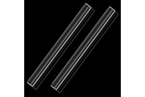 SLIVERDEW 2 Stück 16.5cm Tonwalzen Polymer Clay Transparent Acryl Ton Roller Acryl Ton Walzen Ton Roller Polymer Clay Zubehör Zubehör Clay Tools Für Ton Kunst Handwerk Solid Smooth Acrylic Clay Rollers