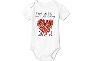 BesserBay Baby Strampler Body Kurzarm Erster Muttertag Geschenk 0-12 Monate