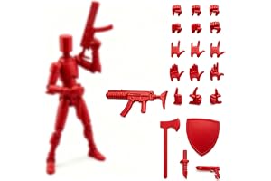 T13 Actionfigurset (avslutad montering), 3D-tryckta multileder, titan, 13 actionfigurer, Lucky Mobil robot, actionfigur, dumm