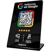 Reviews NFC and QR Display/Display/Sign for Google (Black)