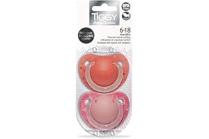 TIGGY SOOTHERS Tiggy fashion girls twin soother 6-18 months