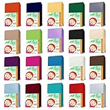 Kinder Jersey Spannbettlaken in Größe 60 x 120 cm - 70 x 140 cm , Farbe:Lila