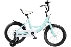 Cutycaty 16 Zoll Kinderfahrrad mit Hilfsrad Jungen Mädchen Kinder Fahrrad ab 5-8 Jahre Fahrrad Kinder Fahrrad