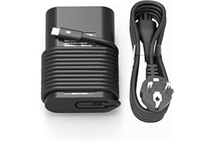LIUDLIAE Chargeur Ordinateur USB C 65W PC pour Dell Latitude 3440 3540 5540 5520 5540 5420 5430 5290 5440 5290 5320 5285 5530 5550 7440 7430 7420 7410 7320 7340 7330 7530 7275 7370 XPS 13 Chromebook Adaptateur