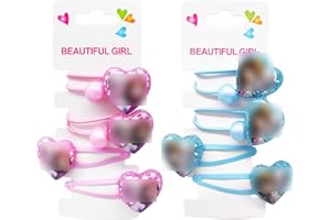 Miotlsy Reine des Neiges Cheveux Clips 8PCS Reine des Neiges Hair Clips Hair Ring Children's Jewellery Hair Accessories pour Bébés Filles pour mariage fête demoiselle d'honneur princesse enfants